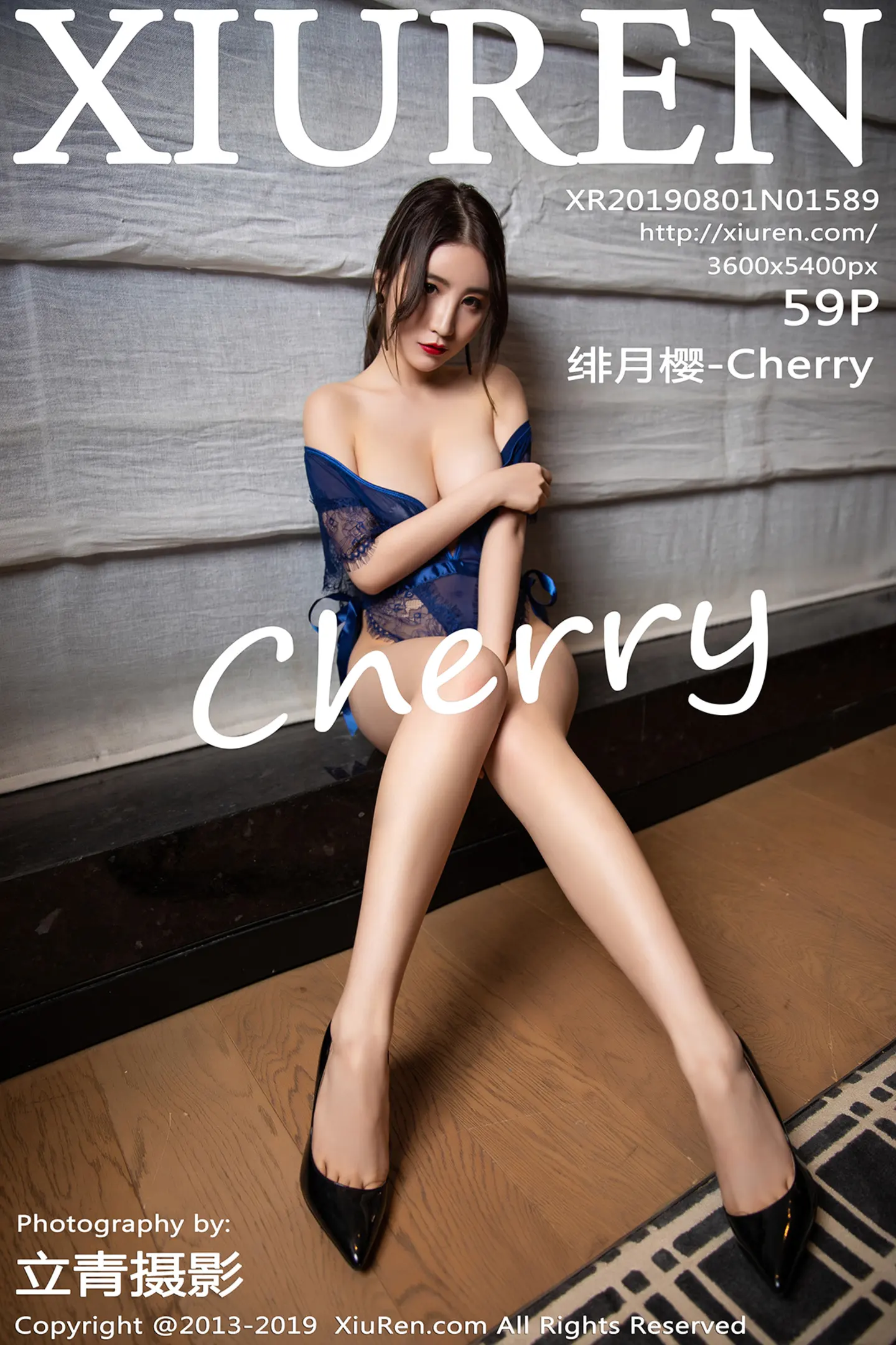 [XiuRen秀人网]No.1589_女神绯月樱-Cherry私房红色蕾丝情趣内衣+蓝色缕空内衣诱惑写真59P-秀人网 - XiuRen.Space
